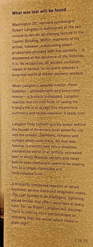The Lost Symbol - Dan Brown - Hardcover - Good Condition - 509 pages