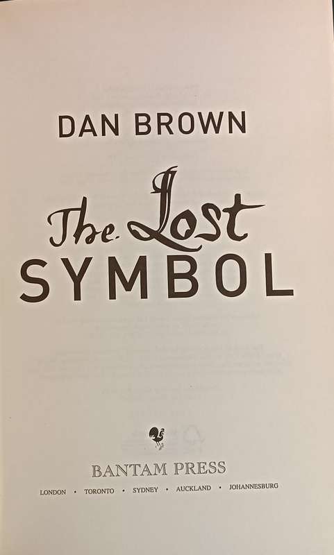 The Lost Symbol - Dan Brown - Hardcover - Good Condition - 509 pages