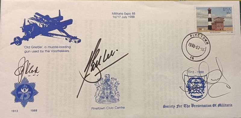 RSA 1988 FDC - Society for the Preservation of Militaria  Expo 88 Three Signatures