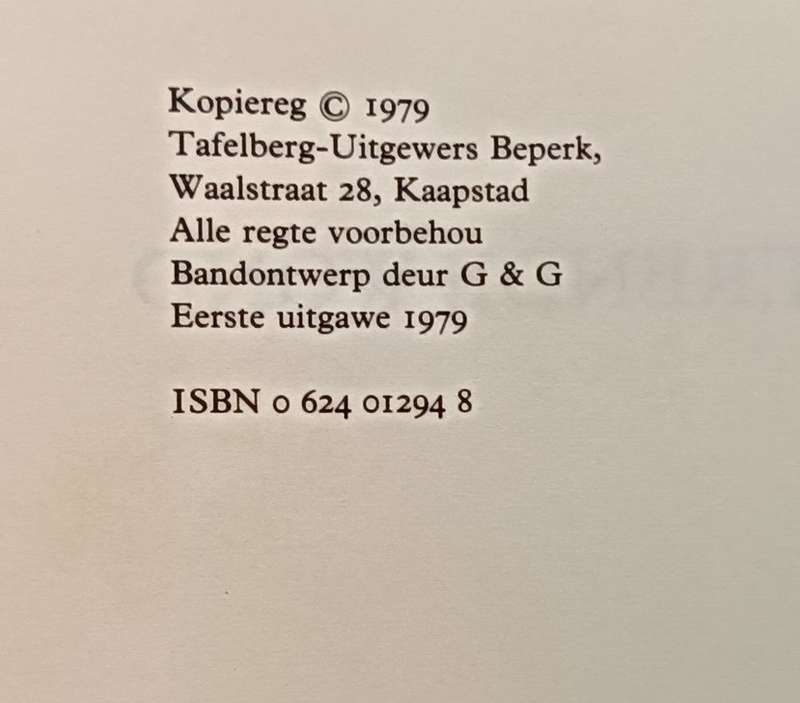 Die Skitterende Wond - Sheila Cussons - Hardcover - 87 pages - like new