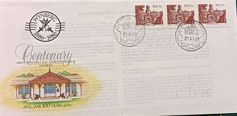 RSA 1988 COMMEMORATIVE COVER: 100th Ann. Army Officers Club