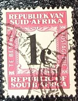 RSA 1961-69 1c postage due used