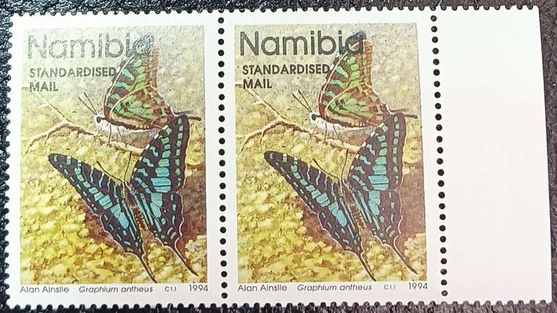 Namibia 1994 Standard Mail butterfly pair MNH