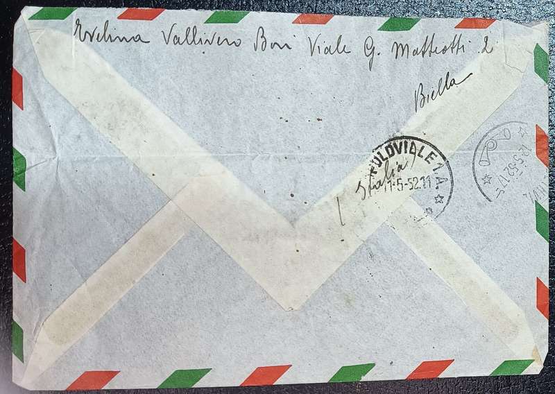 Italy 1971 Envelope with 1971 Airmail & 1950 Woman drawing water