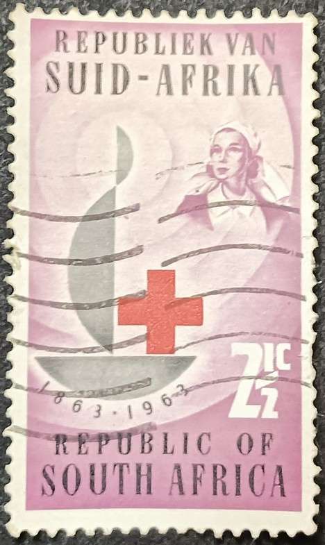 RSA 1963 The 100th Anniversary of Red Cross 21/2 c used