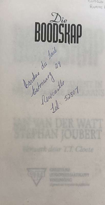 Die Boodskap Die Nuwe Testament in Hedendaagse Afrikaans -Softcover - 442 pages