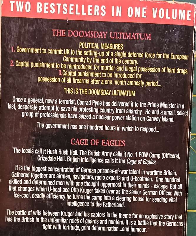 The Doomsday Ultimatum & Cage of Eagles - James Follett - Softcover - 286 & 256 Pages