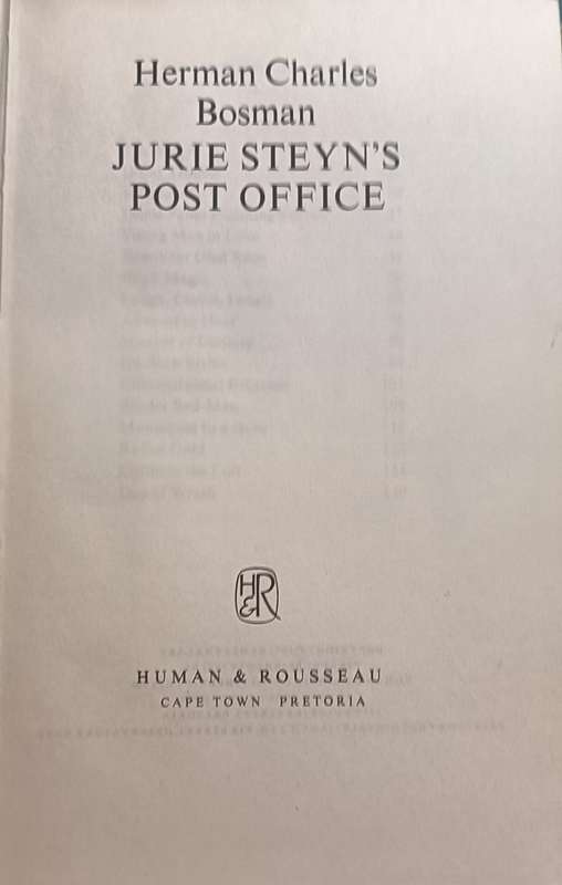 Jurie Steyn's Post Office - Herman Charles Bosman - Hardcover - 147 pages