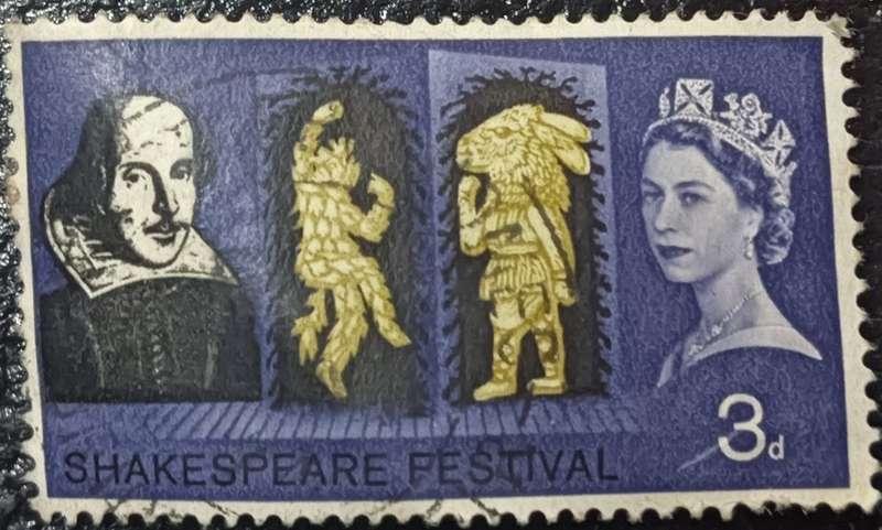 Great Britain 1964 The 400th Anniversary of the Birth of William Shakespeare 3P used
