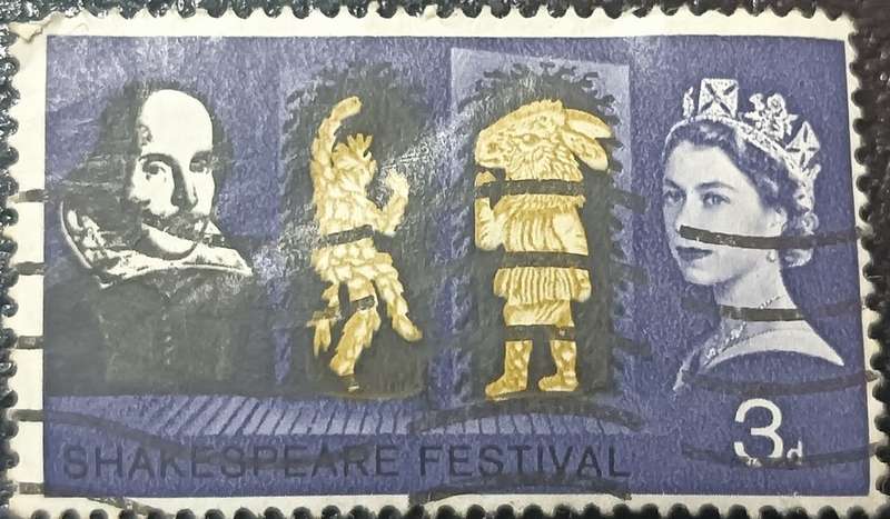 Great Britain 1964 The 400th Anniversary of the Birth of William Shakespeare 3P used