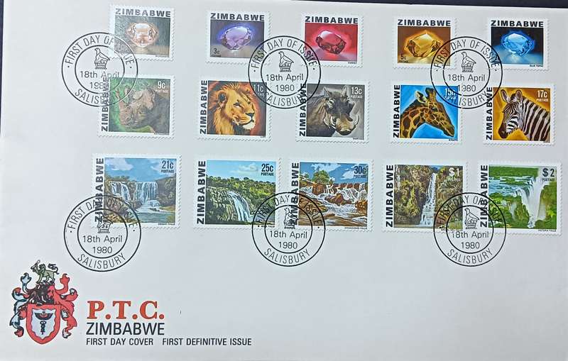 Zimbabwe 1980 FDC First Definitive Series