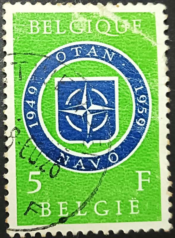 Belgium 1959 The 10th Anniversary of NATO 5fr used