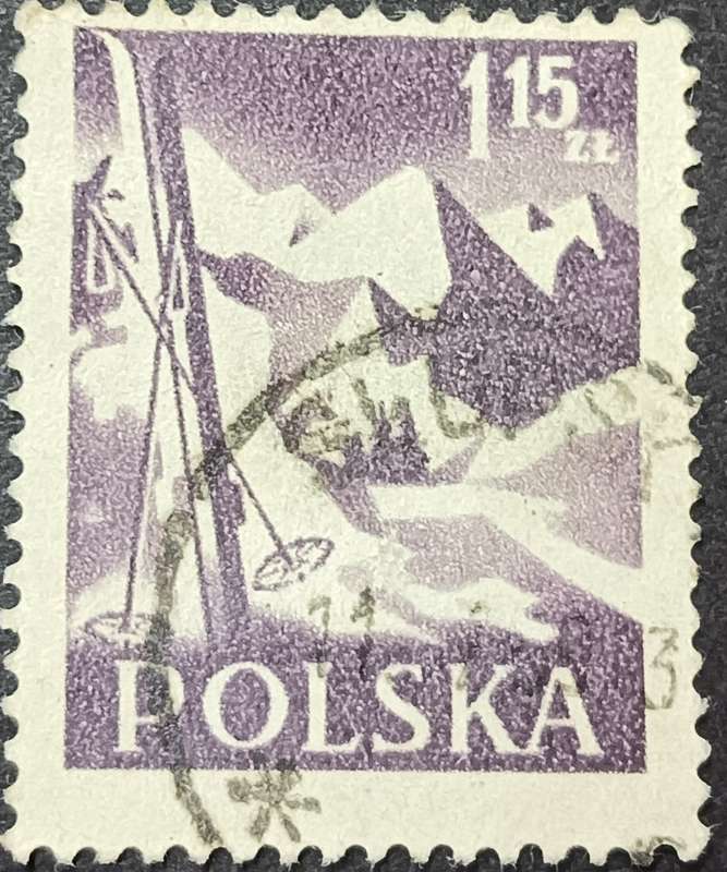 Poland 1956 Hiking in Poland 1.15 Zl used