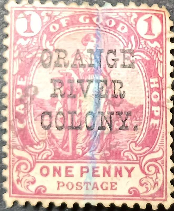 Stamp Cape of good hope 1893-1902 o/p Orange river Colony 1d used