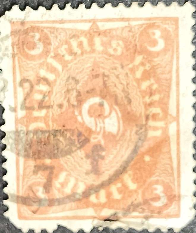 Germany 1922 As 1921 Edition but Watermarked 2 2Mk used