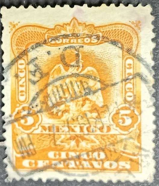 Mexico 1903 Coat of Arms 5C used