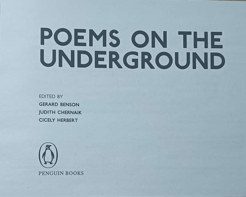 Poems on the Underground - Softcover - 302 pages
