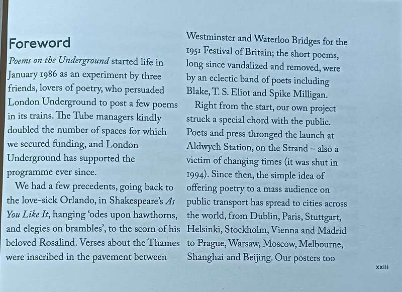 Poems on the Underground - Softcover - 302 pages