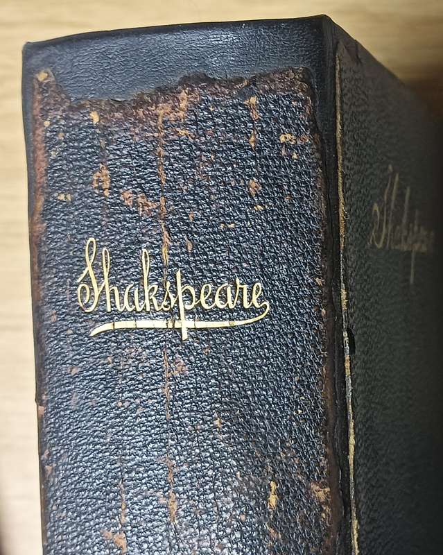 The Works of William Shakespeare - Leather-bound - Gilt-edged - 1136 pages (1894)