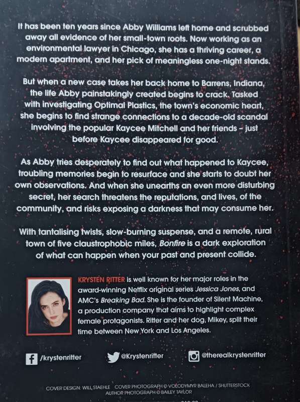 Bonfire - Krysten Ritter - Softcover - 276 Pages