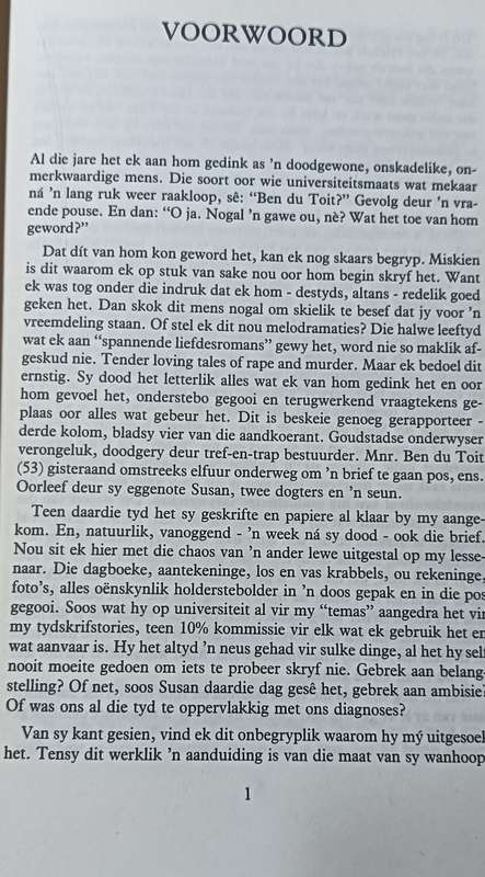 `n Droë Wit Seisoen - André P. Brink- Softcover - 261 pages