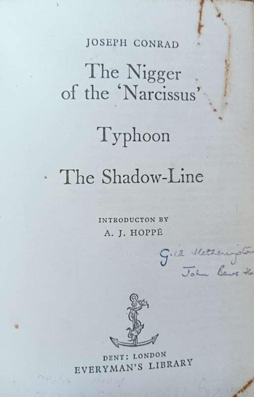 The Nigger of the Narcissus, Typhoon and Shadow Line - Joseph Conrad- Softcover - 305 Pages