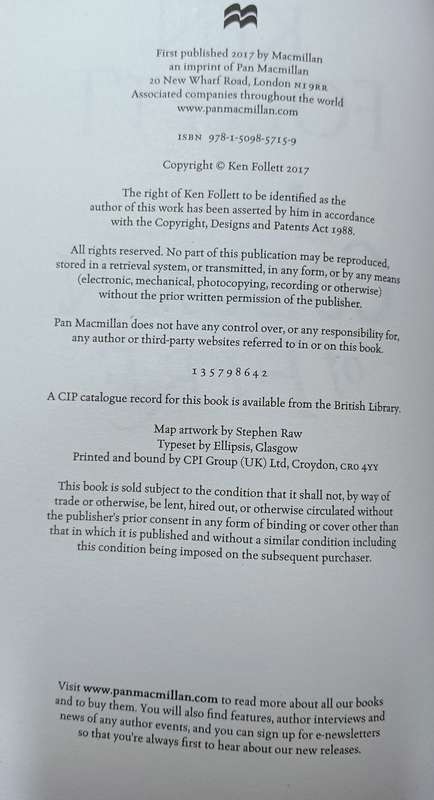 A Column of Fire - Ken Follett - Hardcover - 749 Pages