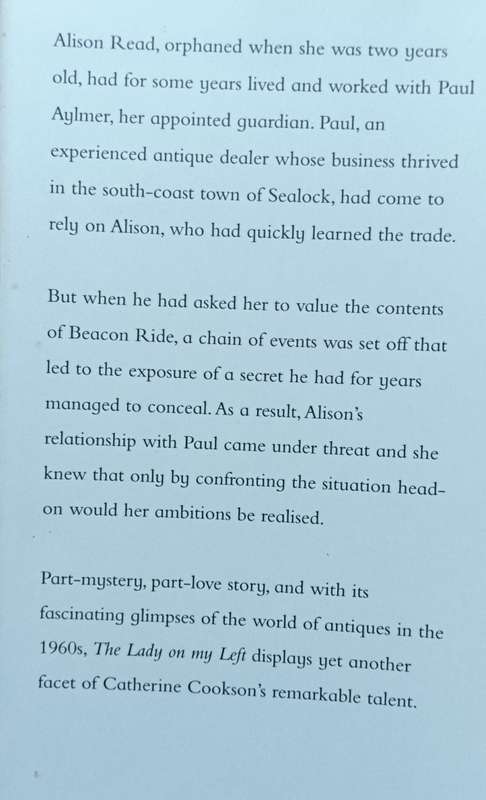 The Lady on my Left - Catharine Cookson - Hardcover - 223 Pages
