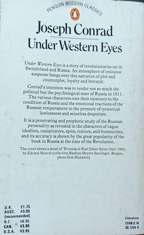 Under Western Eyes - Joseph Conrad - Softcover - 315 Pages - Penguin