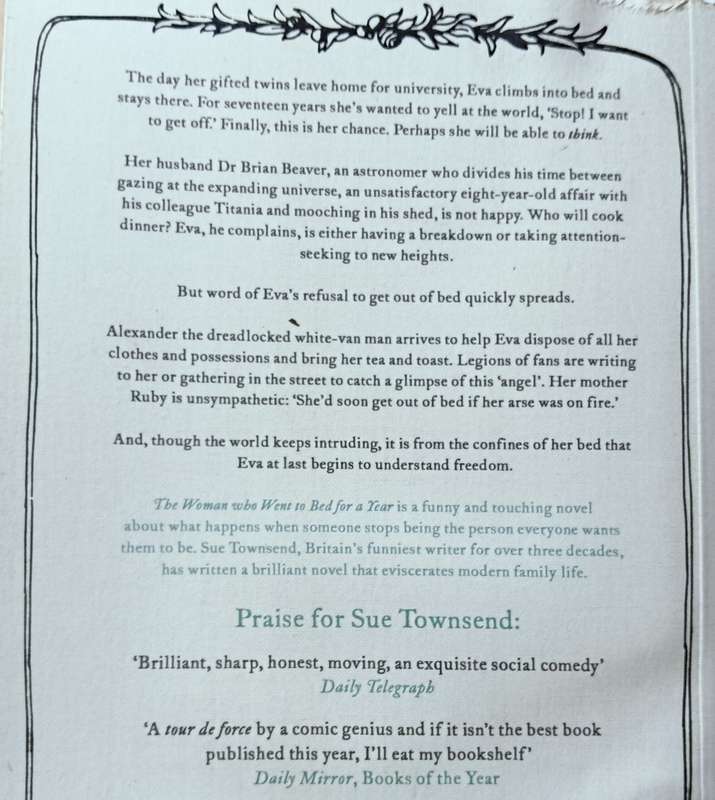 The Woman who Went to Bed for a Year - Sue Townsend - Softcover - 437 Pages