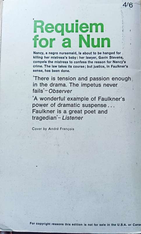 Requiem for a Nun - William Faulkner - Softcover - 259 pages - A Penguin Classic