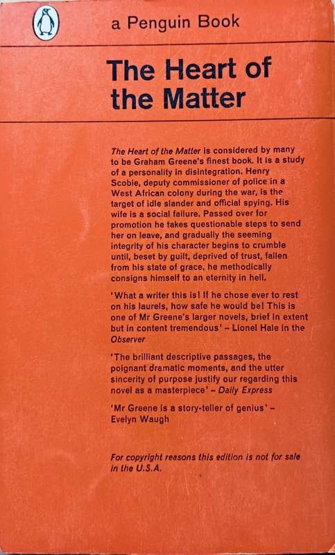 The Heart of the Matter - Graham Greene - Softcover - 264 pages - A Penguin Classic