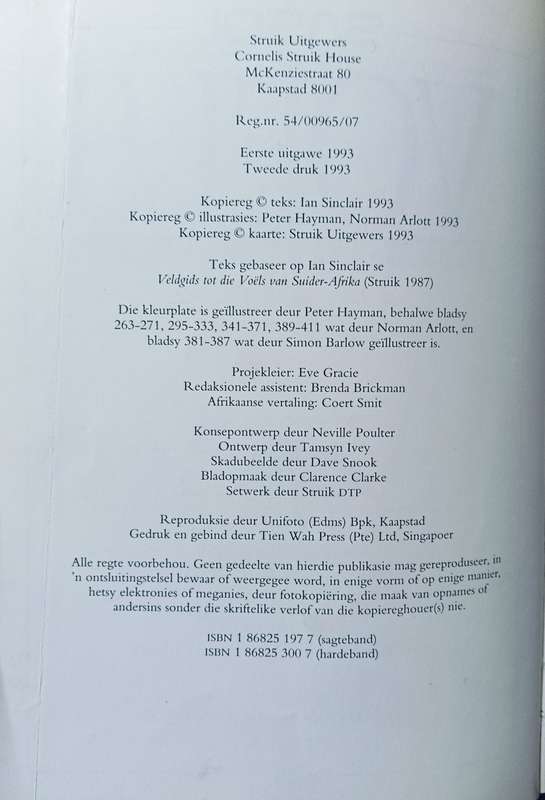 Sasol Voels van Suider-Afrika - Hardcover - 425 pages