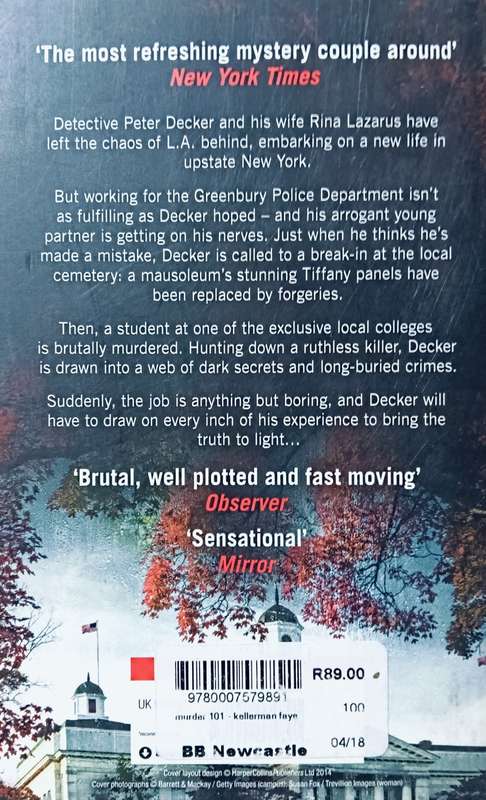 Murder 101 - Faye Kellerman - Softcover - 455 pages