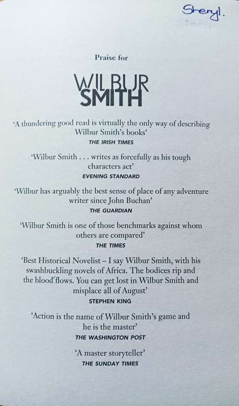 Ghost Fire - Wilbur Smith with Tom Harper- Hardcover - 397 pages