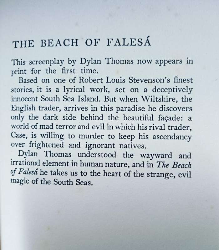 The Beach at Falesa - Dylan Thomas - Hardcover - 124 pages