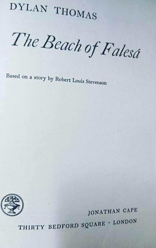 The Beach at Falesa - Dylan Thomas - Hardcover - 124 pages