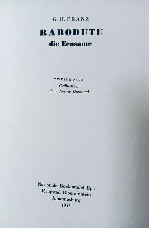 Rabodutu - G.H. Franz - Hardcover - 183 pages