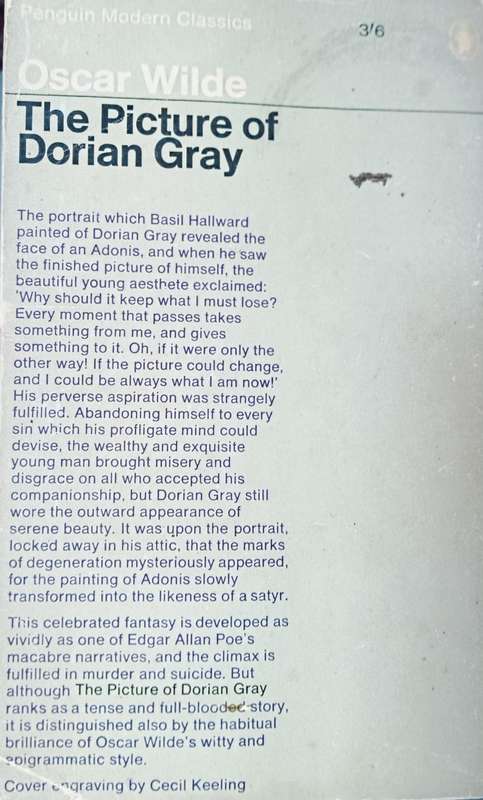 The Picture of Dorian Gray - Oscar Wilde - Softcover - 248 pages - Penguin Classic