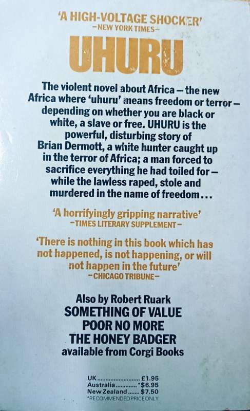 Uhuru - Robert Ruark - Softcover - 647 pages