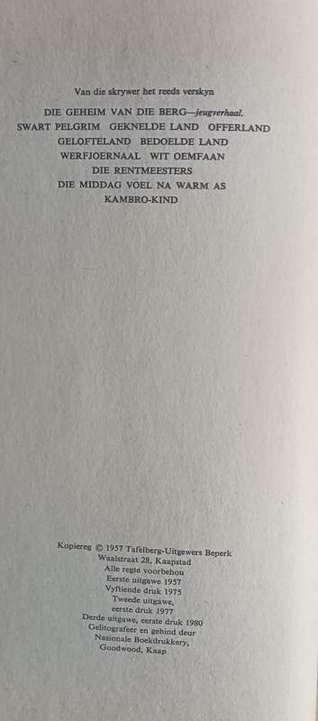 Die Man van Cirene - F.A. Venter - Hardcover - 357 pages