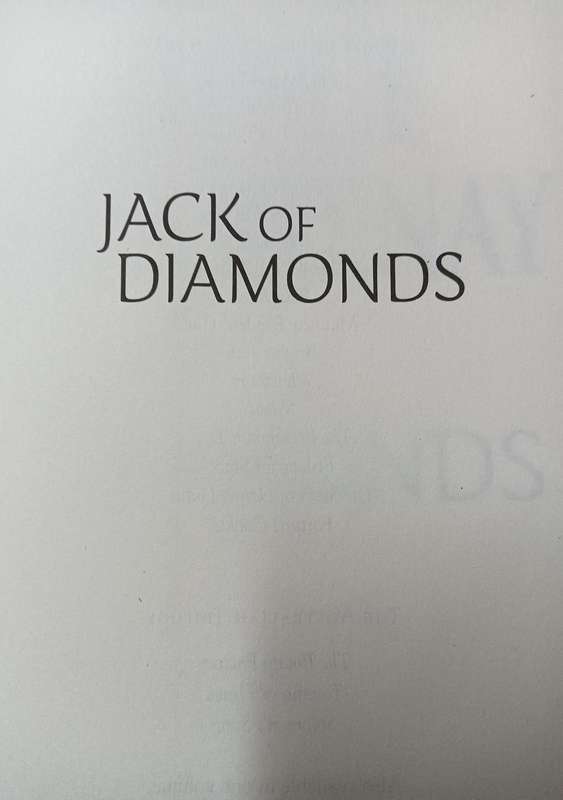 Jack of Diamonda - Bryce Courtenay - Hardcover - 711 Pages