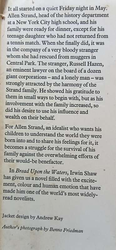 Bread on the Waters - Irwin Shaw - Hardcover - 391 Pages