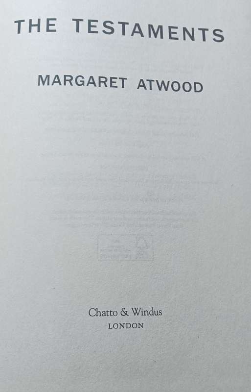 The Testaments - Margaret Atwood - Softcover - 419 pages