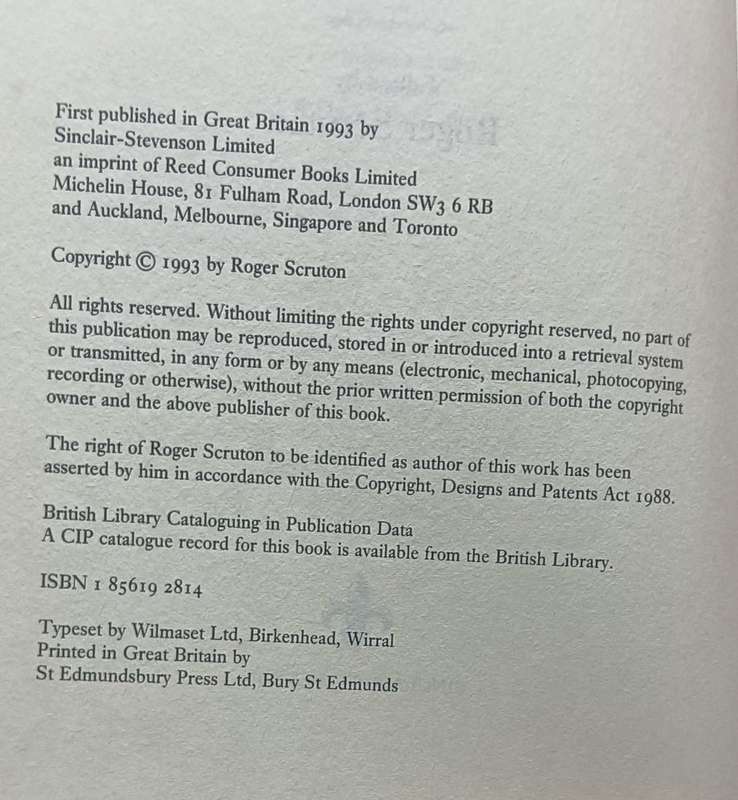 Xanthippic Dialogues - Roger Scruton - Hardcover - 277 pages
