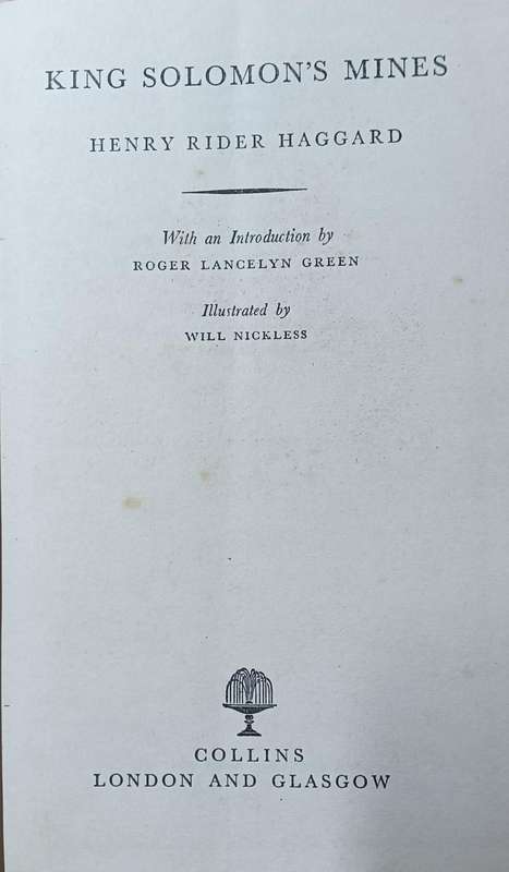 King Solomon's Mines - Rider Haggard - Hardcover - 254 pages