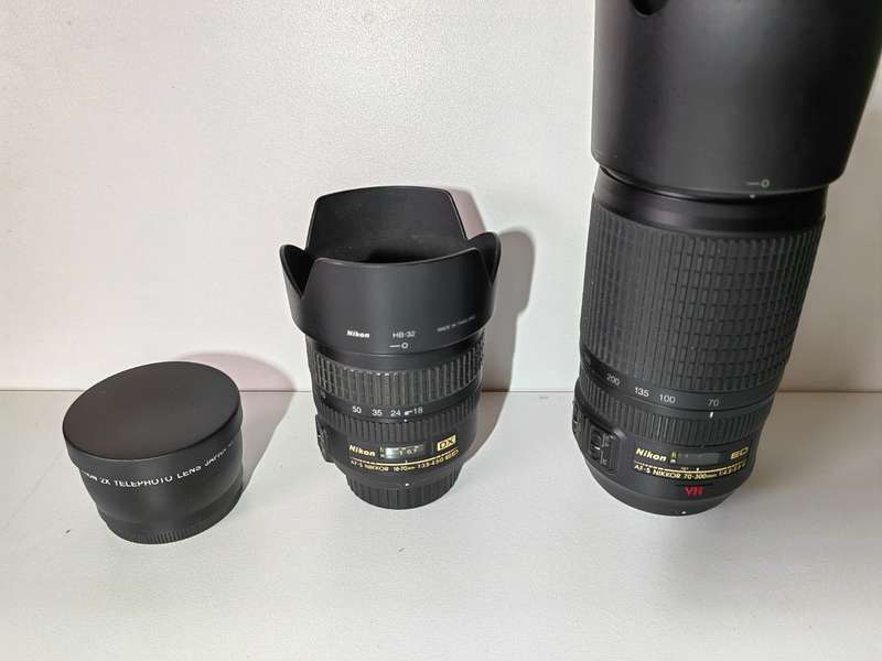 Nikon D300 DSLR With 2 Lenses And Accessories
