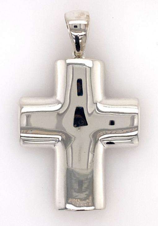 Bulky CROSS: 36x60mm, sterling silver  GLAMOROUS