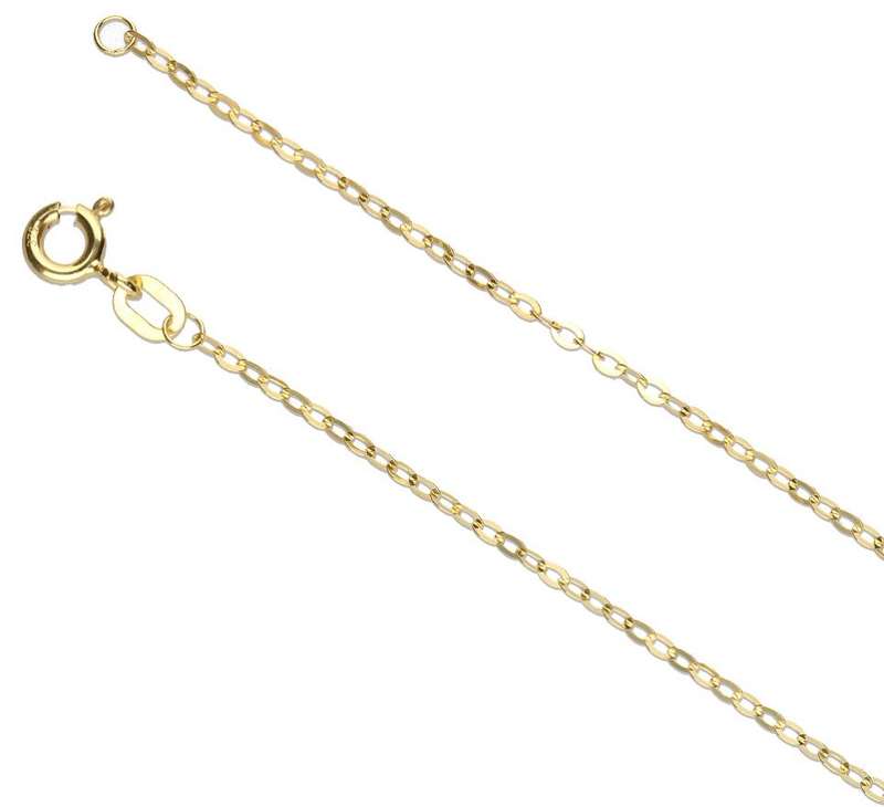 9k / 9ct gold CHAIN: flat Anchor, 1.75mm wide, 42cm