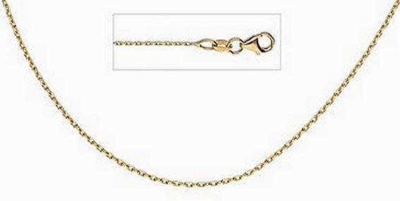 9k / 9ct gold CHAIN: diamond-cut Anchor, 0.9mm wide, 45cm. Limited!